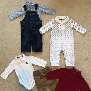 6-12 month boys lot! Gap, Janie and Jack, Nautica